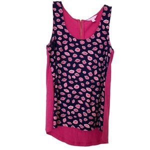 Lily Pulitzer Multicolored Lips Hi/Lo Top Sz S